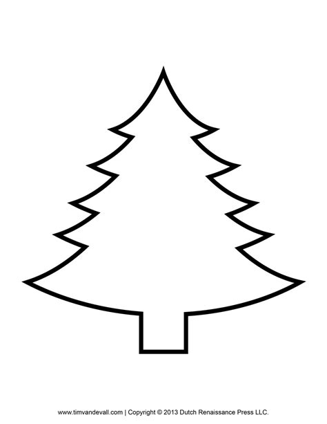 Clipart Christmas Tree Template